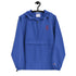 Soccer &God Vertical Crimson Embroidered Champion Packable Jacket